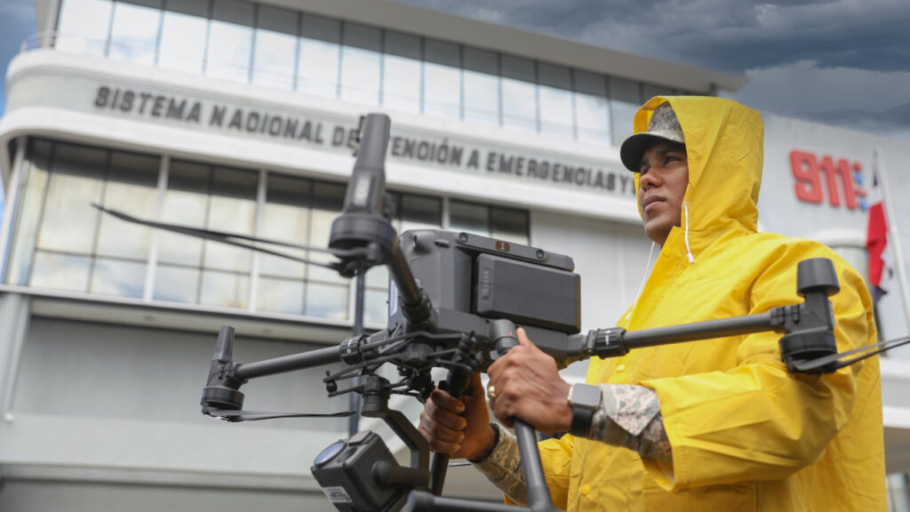 Drones del 9-1-1 listos para dar asistencia y rescate por lluvias de la tormenta Melissa