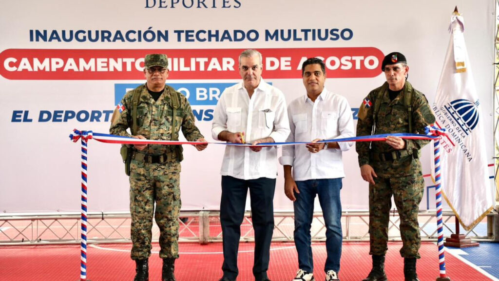 Inauguran techado multiuso en el Campamento 16 de Agosto